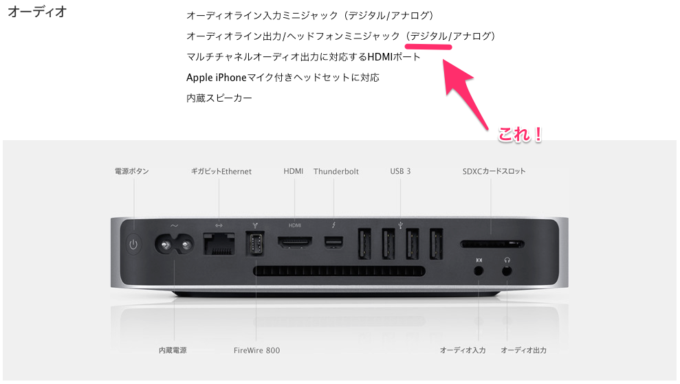 光デジタル出力